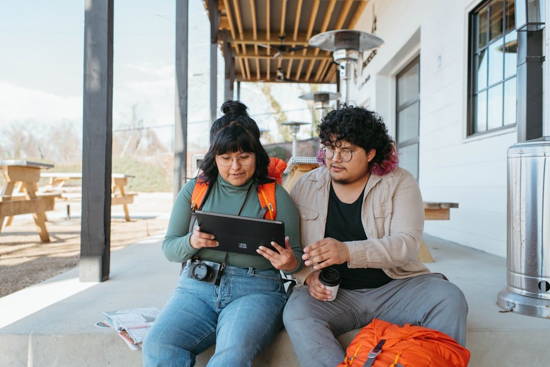 students learning on tablets