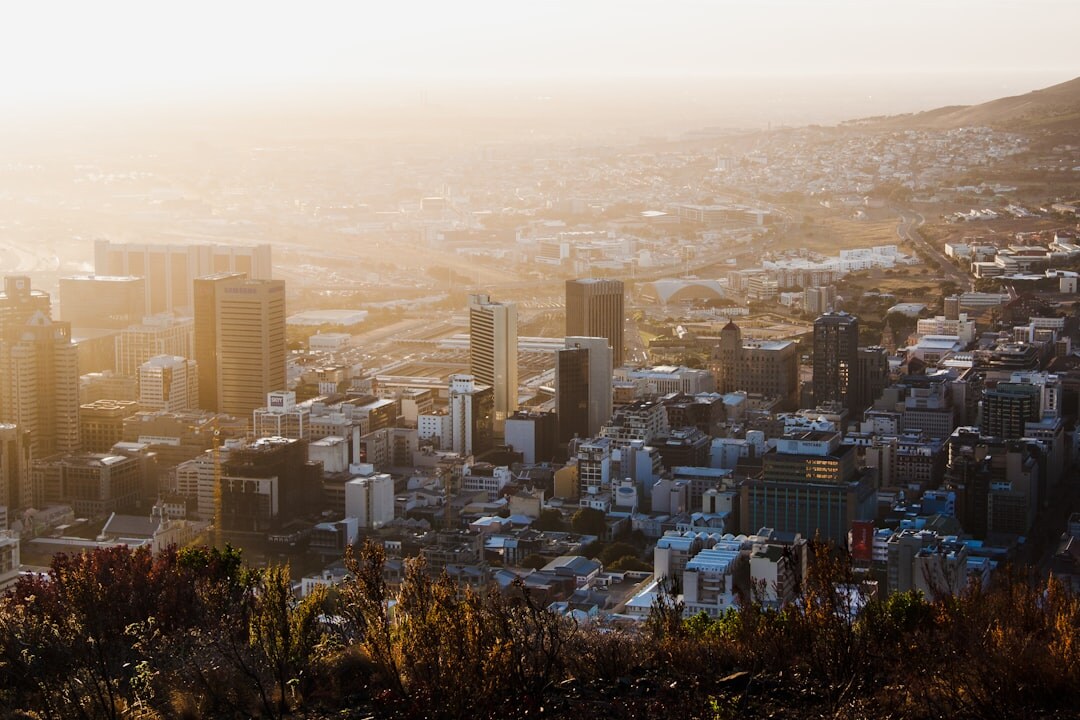 african city skyline business