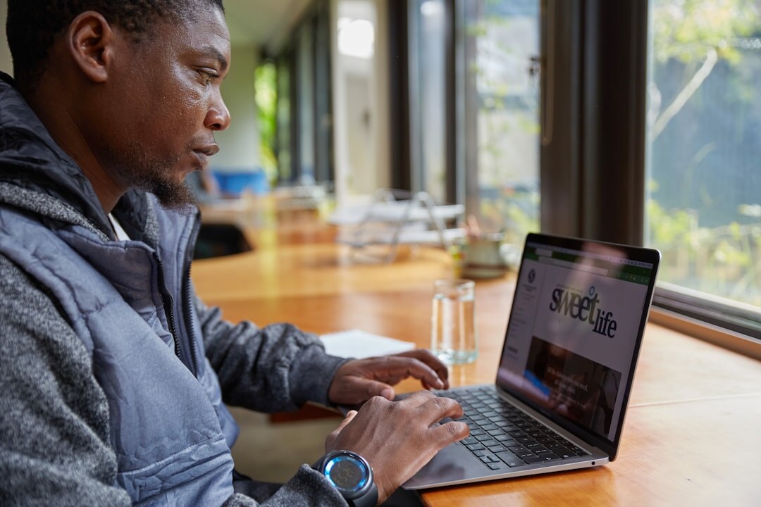 young african entrepreneur in office