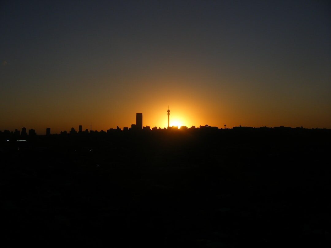 african city skyline